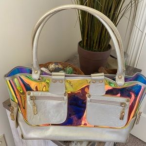 Stuart Weitzman Mirror/see through bag